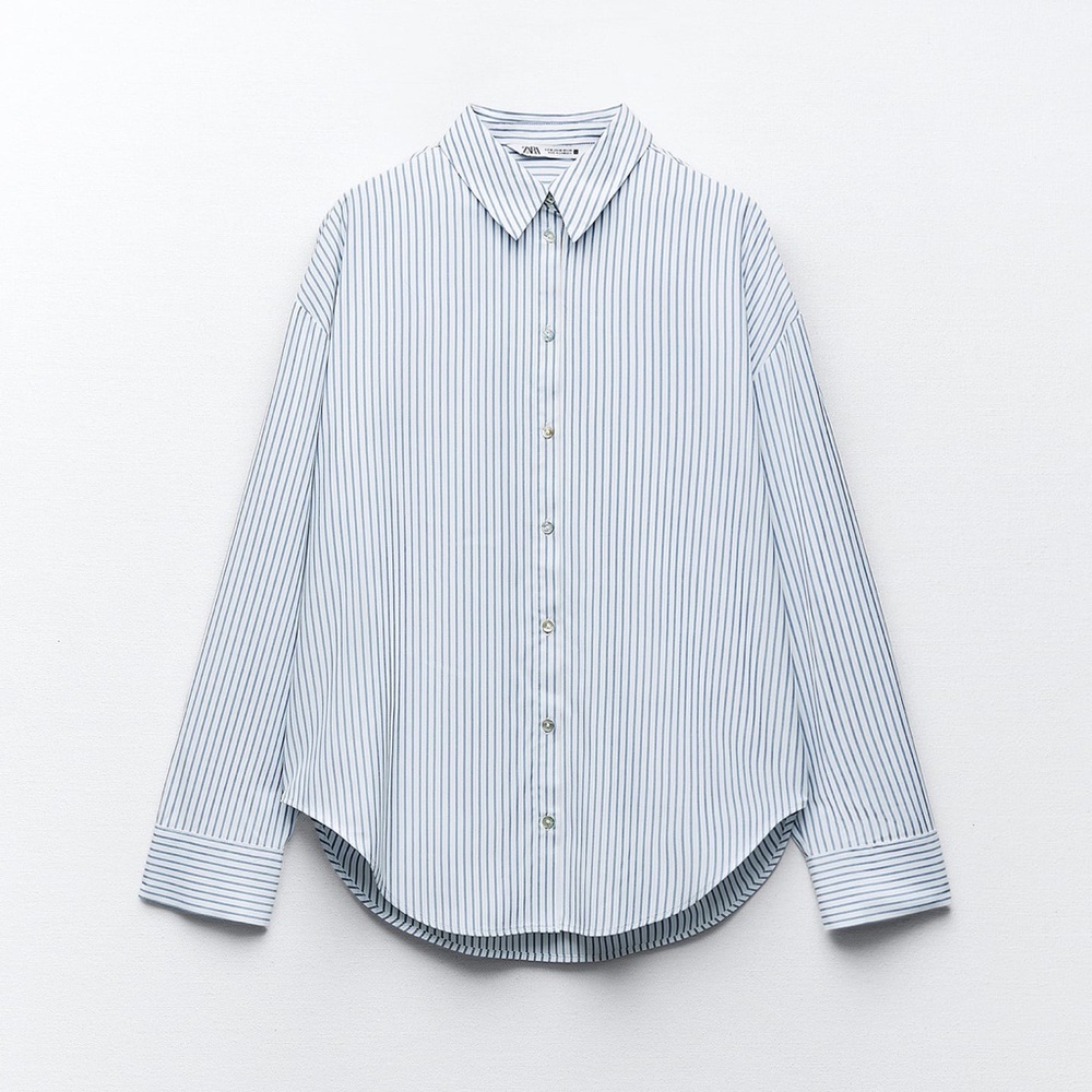 NWOT [zara] oversized striped shirt